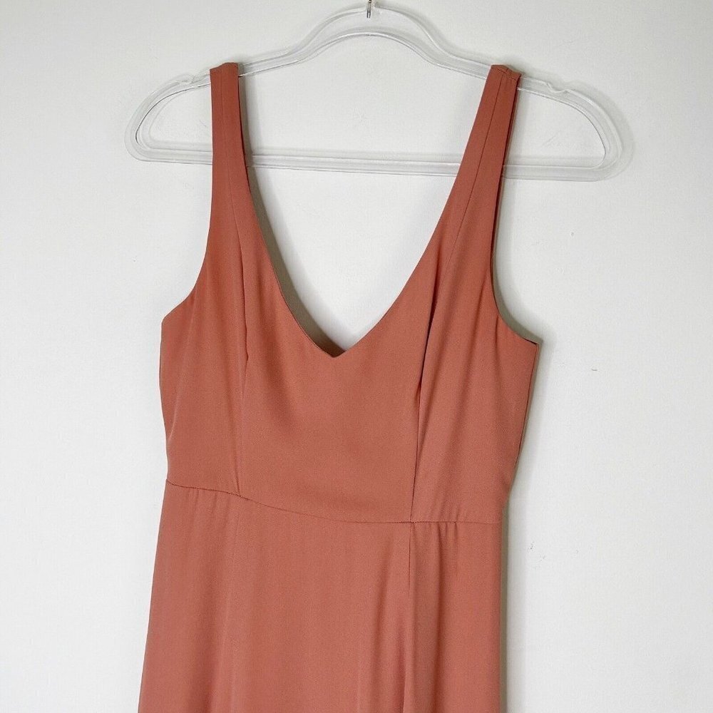 Show Me Your MuMu Jenn Maxi Dress Women’s Size Small Rustic Mauve Blush Wedding - Picture 3 of 13